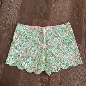 Lilly Pulitzer lighthouse print scalloped shorts. Never worn